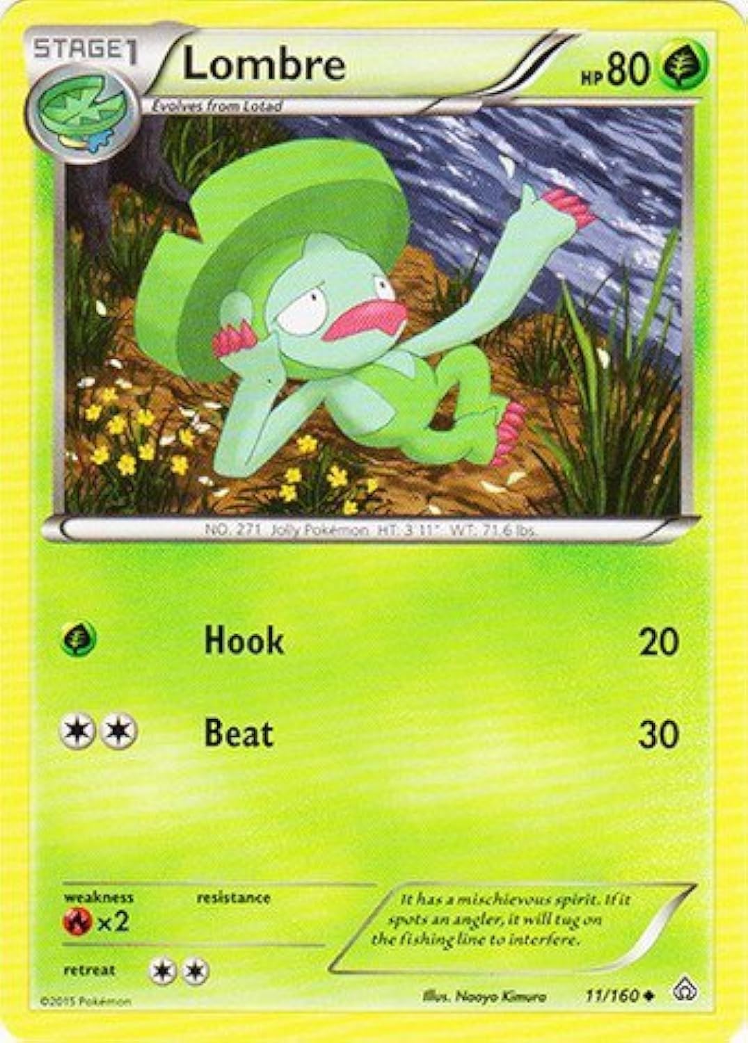 Pokemon - Lombre (11/160) - XY Primal Clash