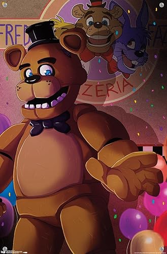 Miniatura 4 de Póster de pared de Five Nights at Freddy's - Pizzeria Art con alfileres