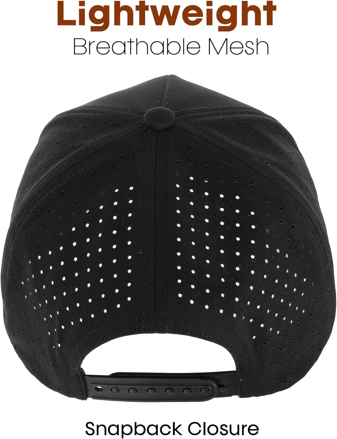 FURTALK Quick Dry Trucker Hat Breathable Laser Cut Mesh-Back Baseball Cap Lightweight Snapback Hats for Men - Image 3