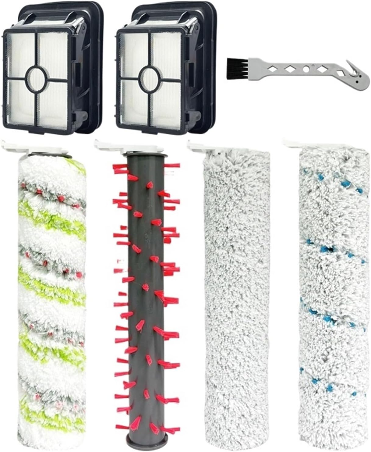 Replacement Parts，Compatible for Bissell，Crosswave Hydrosteam 35151 Vacuum Brush Rolls Vacuum Filter Cleaning Brush