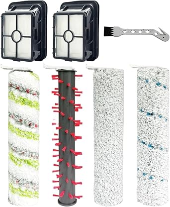 Replacement Parts,Compatible for Bissell,Crosswave Hydrosteam 35151 Vacuum Brush Rolls Vacuum Filter Cleaning Brush