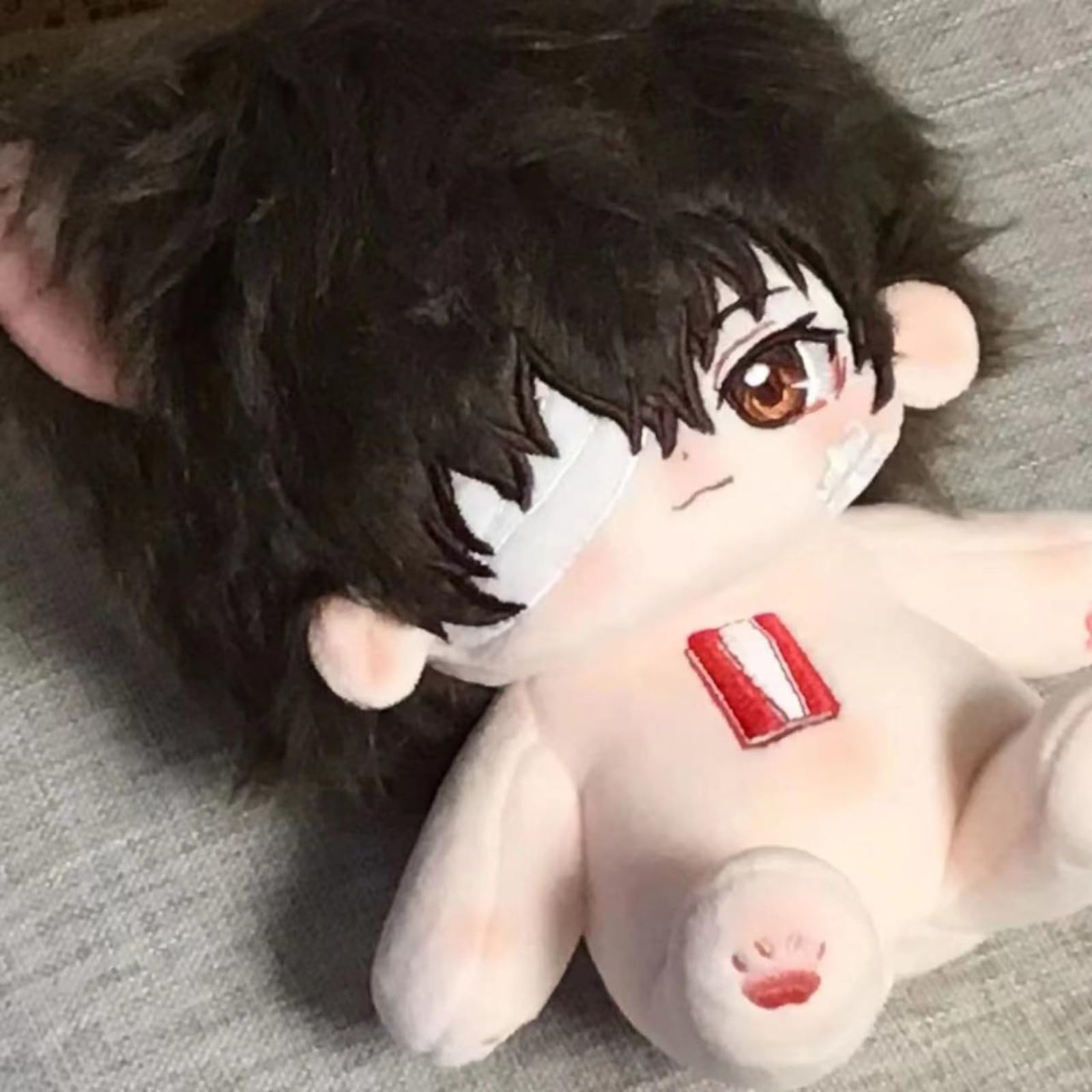文豪ストレイドッグス　太宰治　ぬいぐるみ　20cm 　スケルトン入り　骨有り Amazon.co.jp: [Hushan] 太宰治 ぬいぐるみ 非公式 20cm 骨組み入り