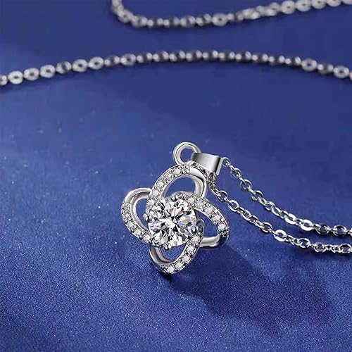 Miniatura 5 de Long tiantian Collar para novia, collar con colgante de plata para mujer, collar para ella, de novio, día de San Valentín, regalos para novia,