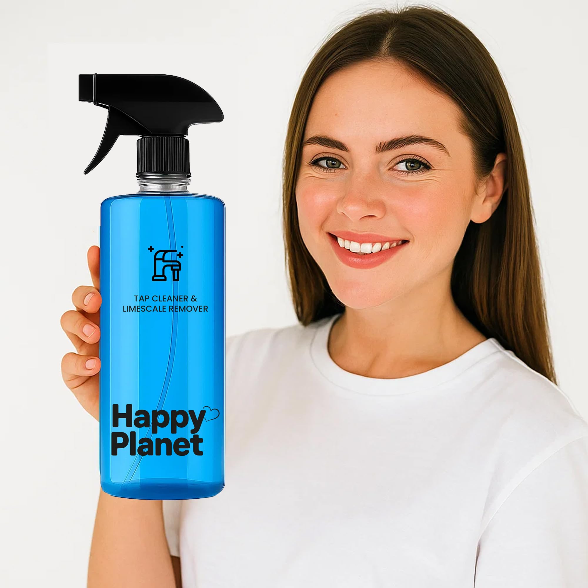 Happy Planet | Tap Cleaner & Limescale Remover | India’s 1st Foaming Formulation for Reduced Scrubbing Effort,All Purpose Cleaner Suitable for Bathroom, Tap, Shower, Tiles, Mirror (500ML Pack of 1) - Image 7 thumbnail