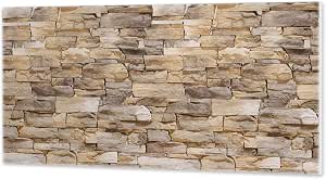 3 PCS Acoustic Wall Art Acoustic Panels, 24x16 Inches Flat Stone Pattern Sound Absorbing Wall Art, Decorative Sound Absorbing Panels for Wall, Room, Home Theater, Studio