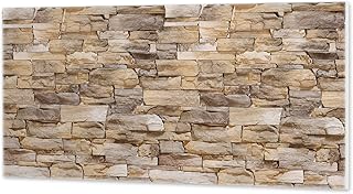 Sound Absorbing Wall Art Acoustic Panels, 24"X16" Flat Printed Stone Pattern Sound Absorbing Panel, 3 PCS Soundproof Wall Panels, Self Adhesive Sound Proof Panel for Walls