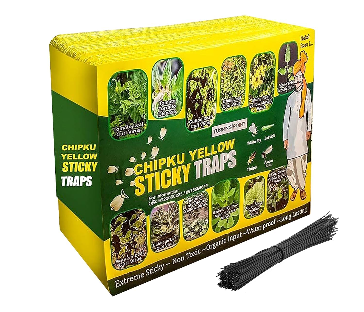 Attrape-mouches horticole efficace à 100% contre thrips