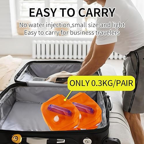 Miniatura 5 de Pesa rusa de agua suave de 71015 libras, pesas llenas de agua para ejercicio de fitness, juego de mancuernas de agua portátiles, pesas rusas