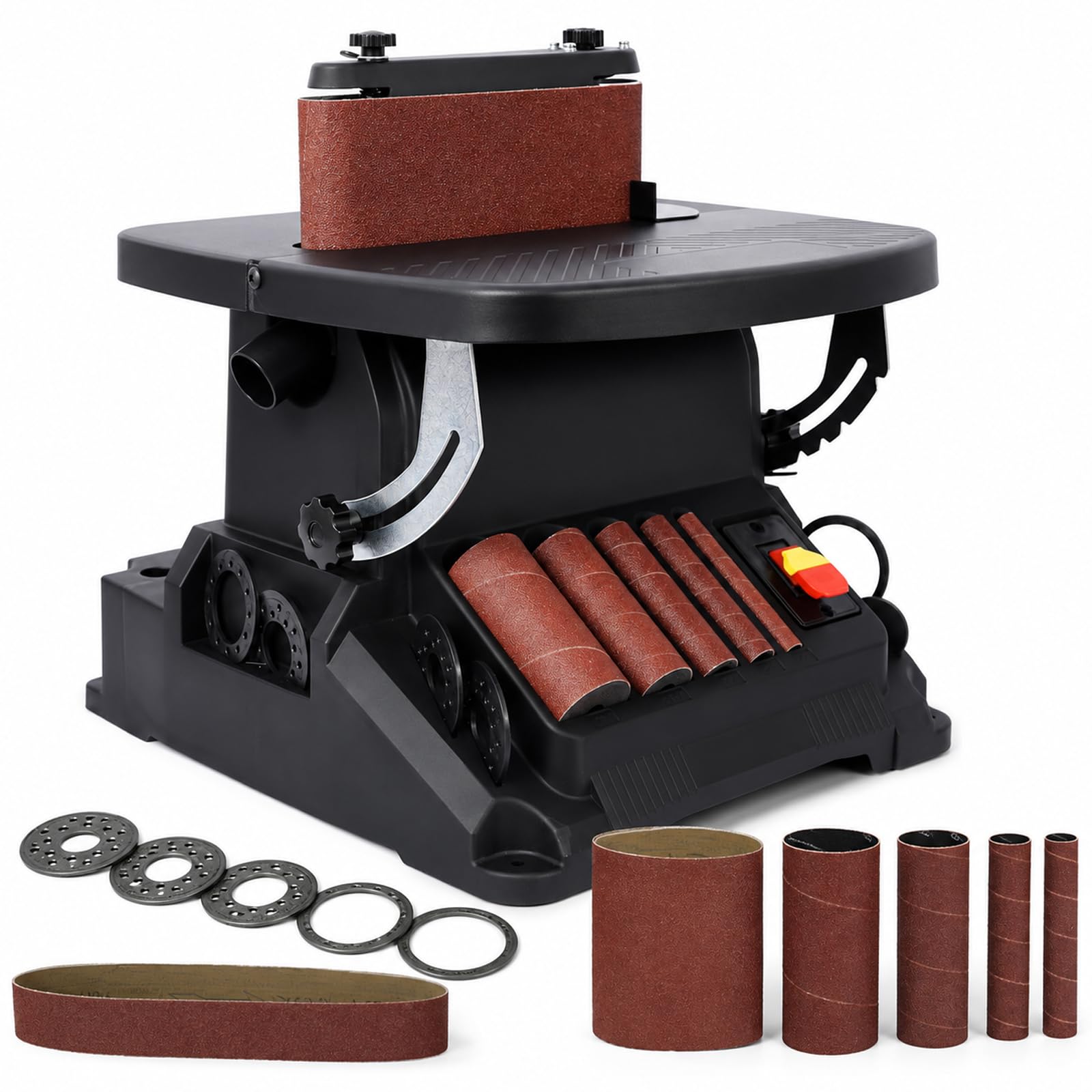 Levigatrice 2-in-1 Nastro/Mandrino, a Mandrino Oscillante 2850 giri/min