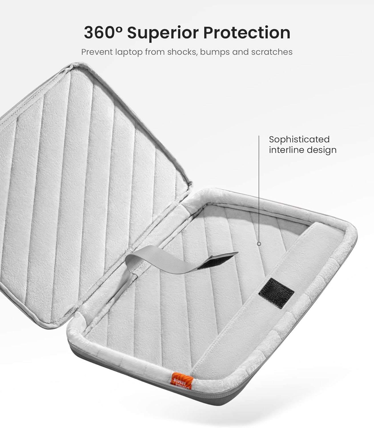 tomtoc 360 Protective Laptop Carrying Case for 13-inch MacBook Air M4/A3240 2025, M3/A3113, M2/A2681, M1/A2337, MacBook Pro M2/A2686, Water-Resistant Laptop Bag for 13" iPad Pro M4/iPad Air M3 M2 - Image 4