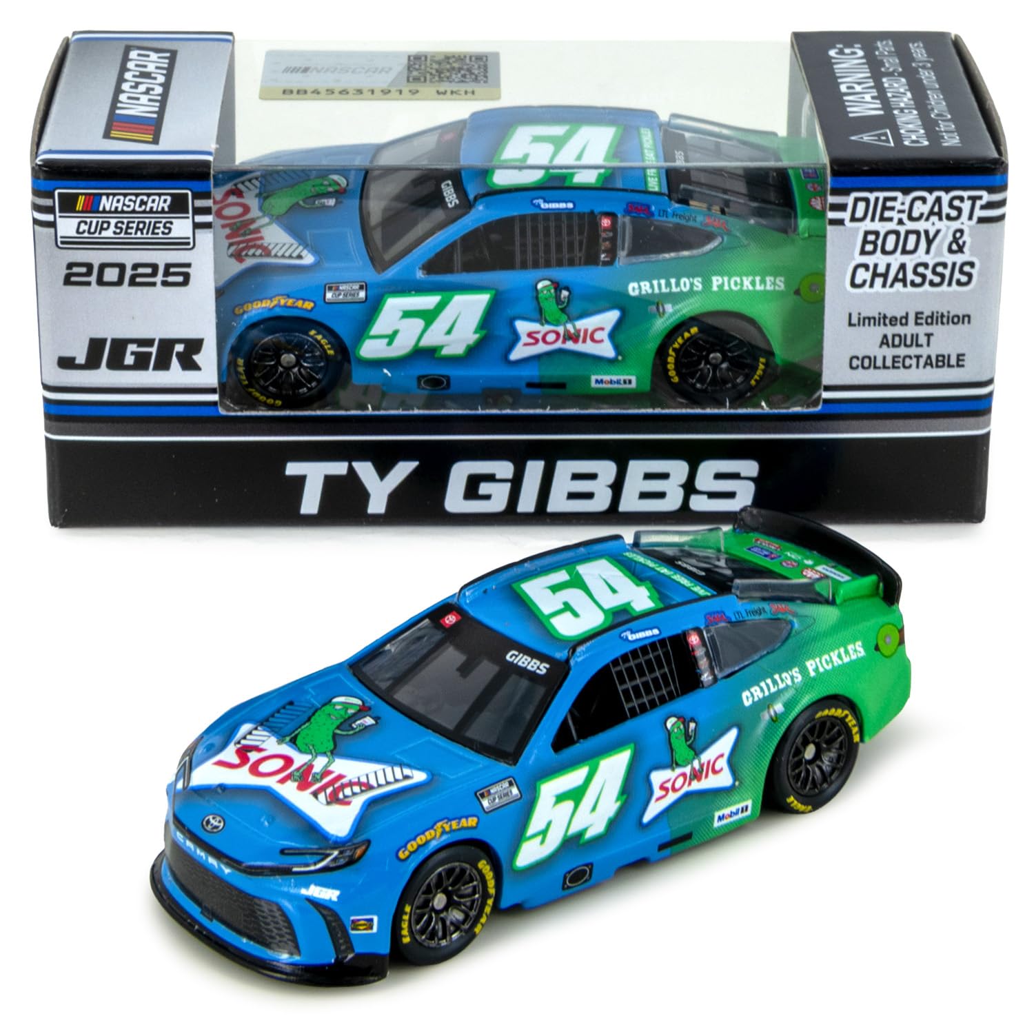 Ty Gibbs 2025 Sonic/Grillo ARC Diecast Chassis Car 1:64 Scale: Buy