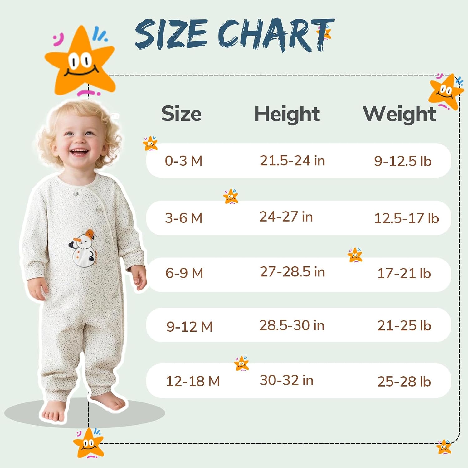 Baby Girls Boys Jumpsuit Long Sleeves Footless Romper Side Zipper Outfits Infant Summer Clothes for 0-18 Months