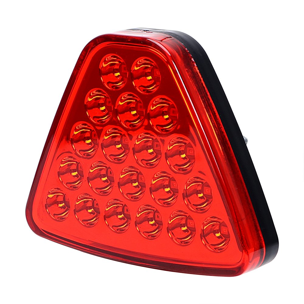 YIBOTriangel 20LEDs Universal Warning Light LED Flash Strobe Lamps Reversing Lamp Car-styling Red Tail Light Car Brake Light