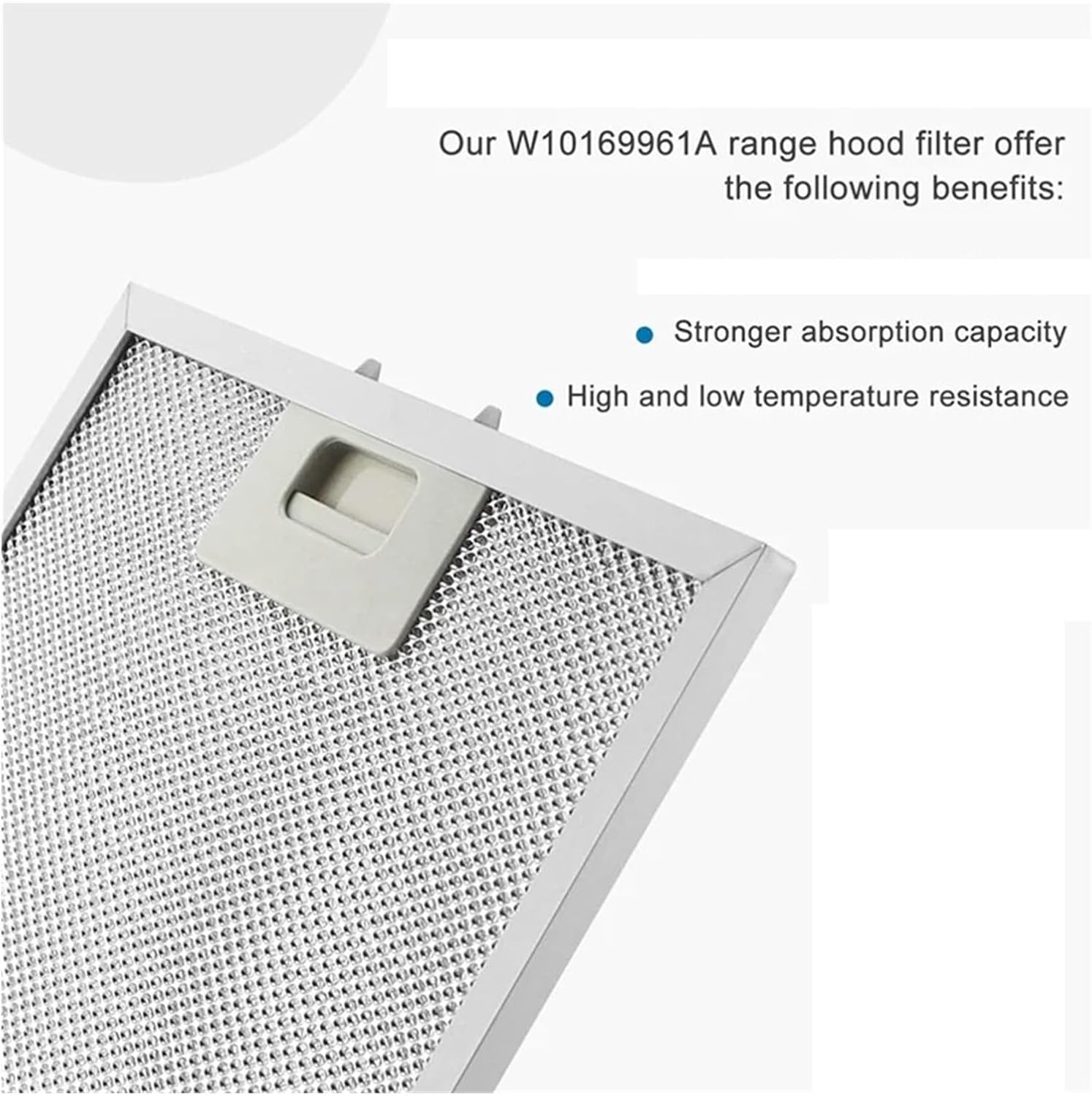 A02V-Exhaust Grease Filter With 5-Layer Aluminum Mesh Accessories，Compatible For Whirlpool, Compatible For Jenn.Air Range Hoods Replace Spare Parts
