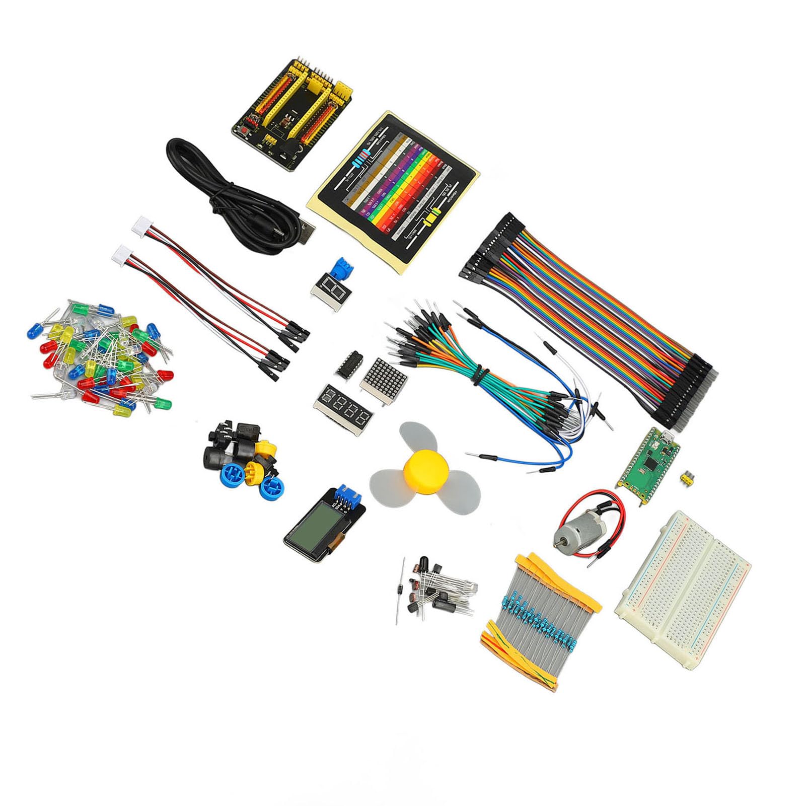 Generic Kit Scheda di Sviluppo Programmazione Robusta e Multifunzionale Kit Scheda Madre per lo Sviluppo Dell'apprendimento per Progetti di Robot Domestici Scolastici Plastica ABS