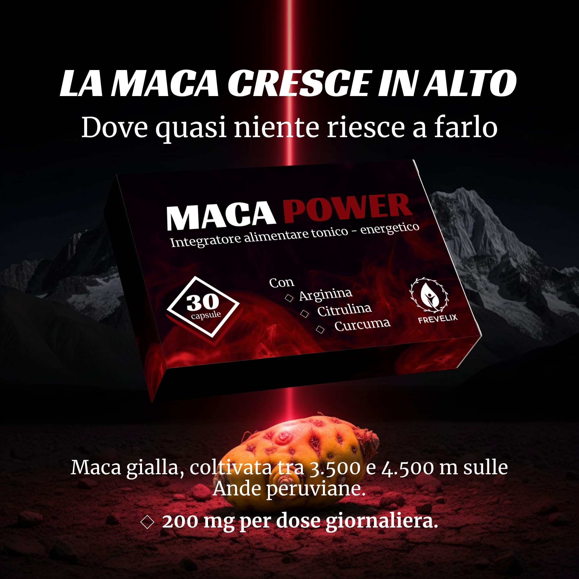 Integratori Sessuali per Uomo 30 Capsule - Complex Originale con Maca Peruviana, L Arginina, L Citrullina e Curcuma