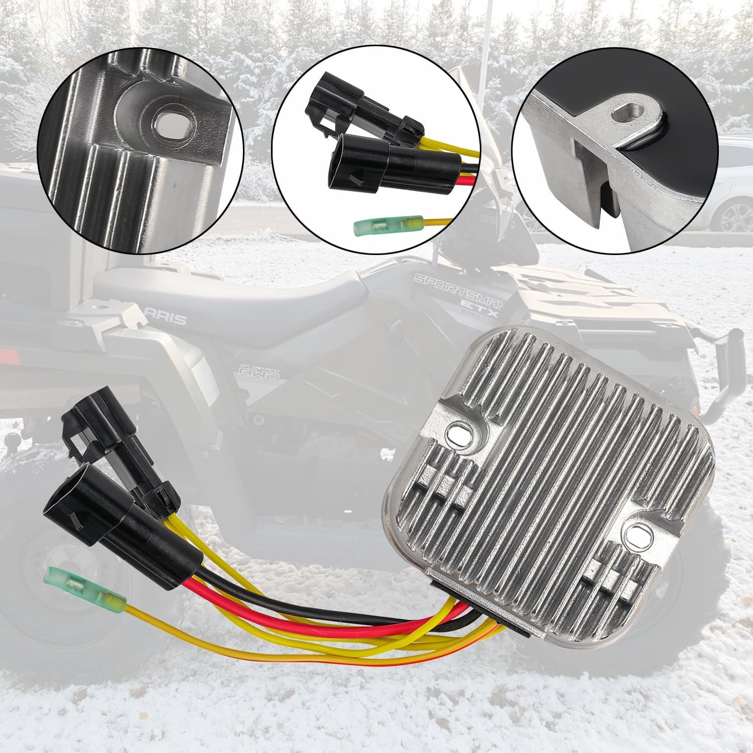 KARSEE Voltage Regulator Rectifier Compatible with Polaris Ranger 500 2010-2012 Ranger 800 2011-2013 RZR S 800 4012748