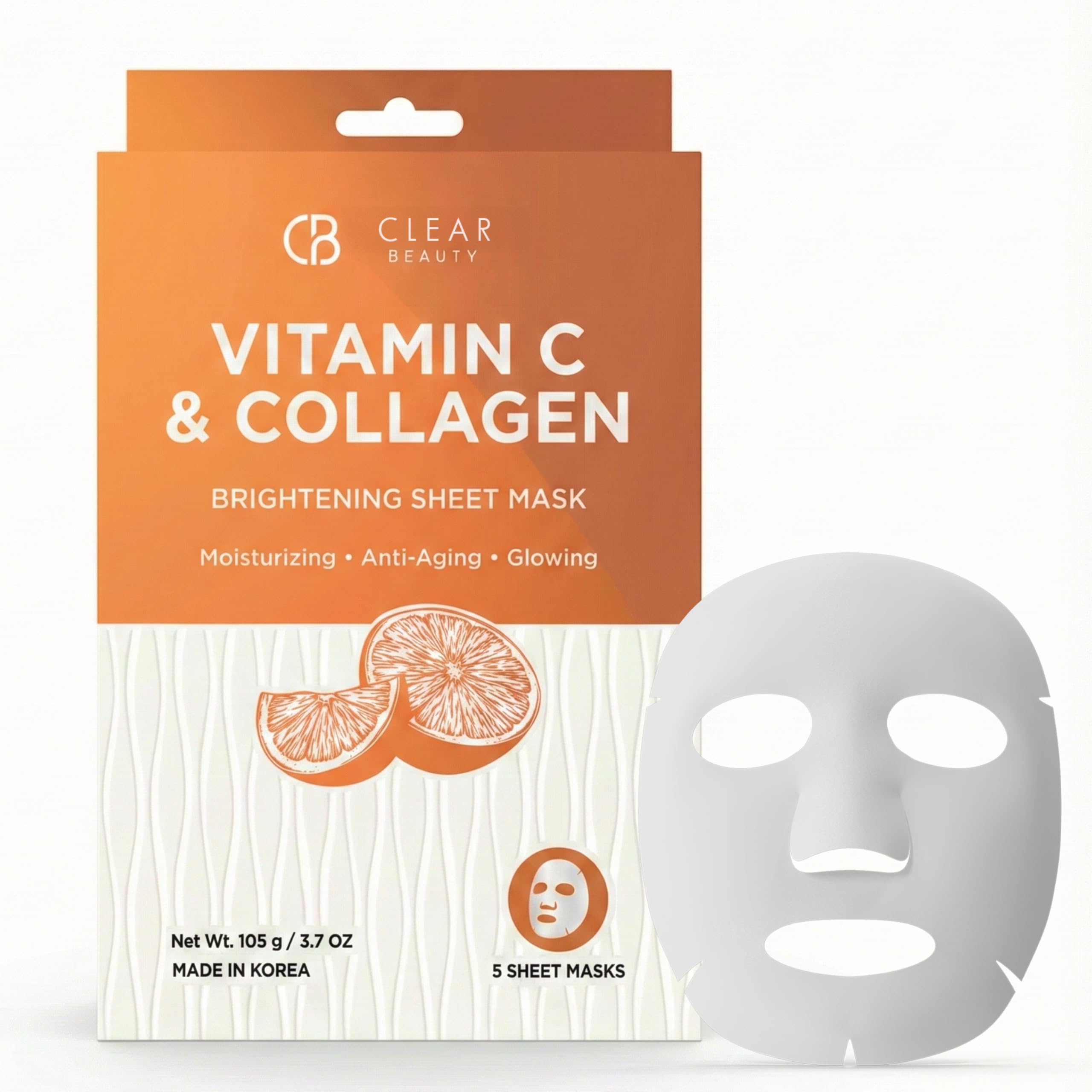 Amazon.com : Clear Beauty Vitamin C & Collagen Face Mask