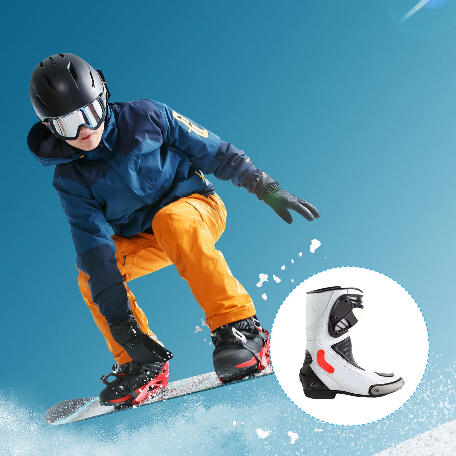 lasuroa 18 Piezas Ski & Snowboard Boots Fitting Pads, 9 x 2,5 x 0,3 cm Almohadillas de Espuma para Botas de Esquí Suaves Forros de Relleno de Espuma Autoadhesivos para Botas de Snowboard