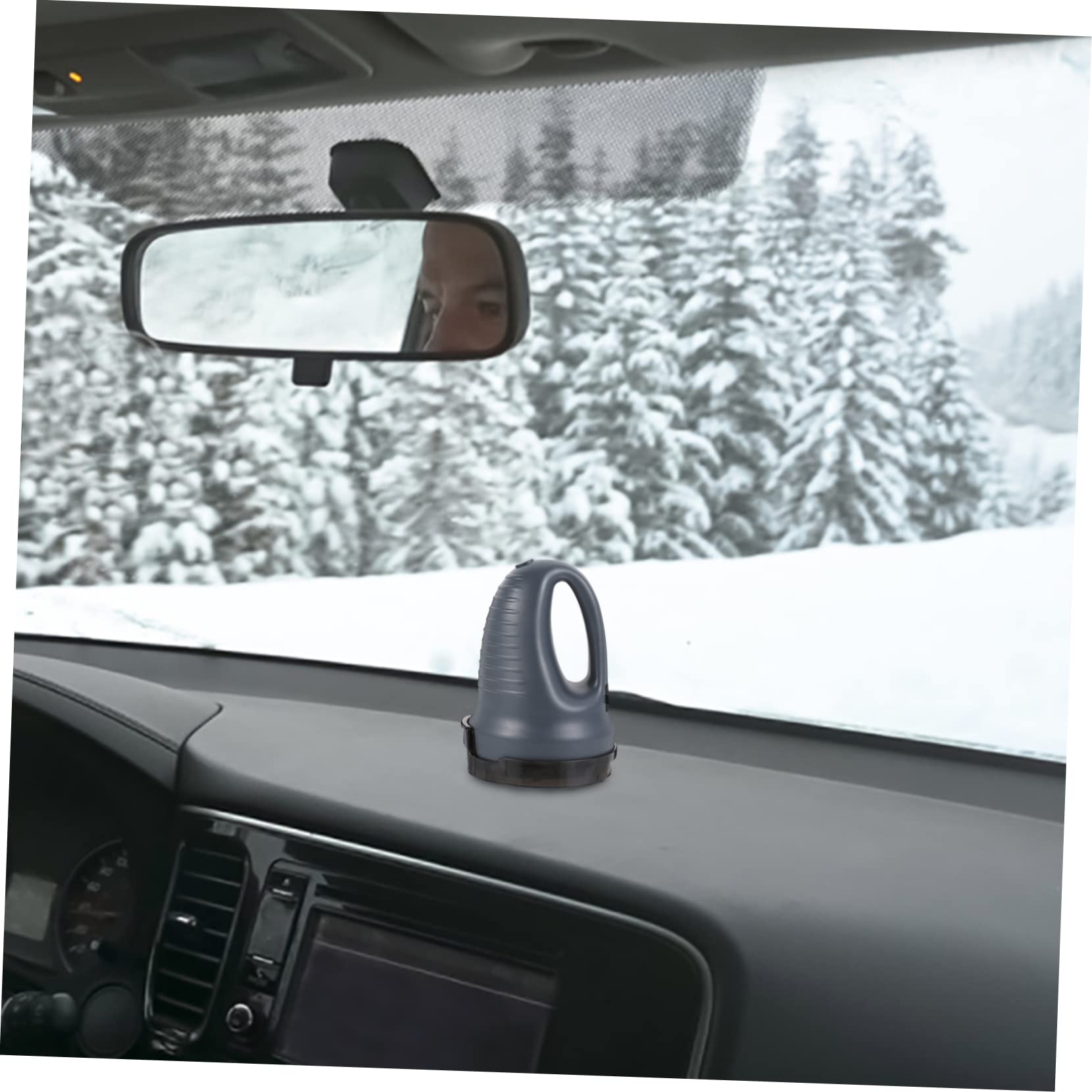 Abaodam Grattoir à Glace Électrique Multifonction Set pour Voiture Outil de Déneigement d'hiver en ABS Rangement Pratique pour Pare-Brise et Carrosserie
