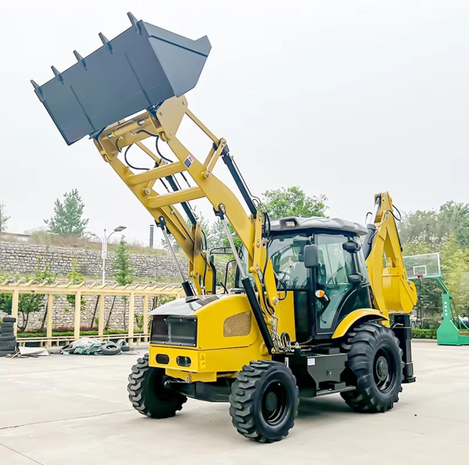 Multi-Purpose Backhoe Loader for Various Applications - Versatile Backhoe Excavator Loader Machine for Digging, Material Handling, and Demolition Tasks in Agricultural and Construction