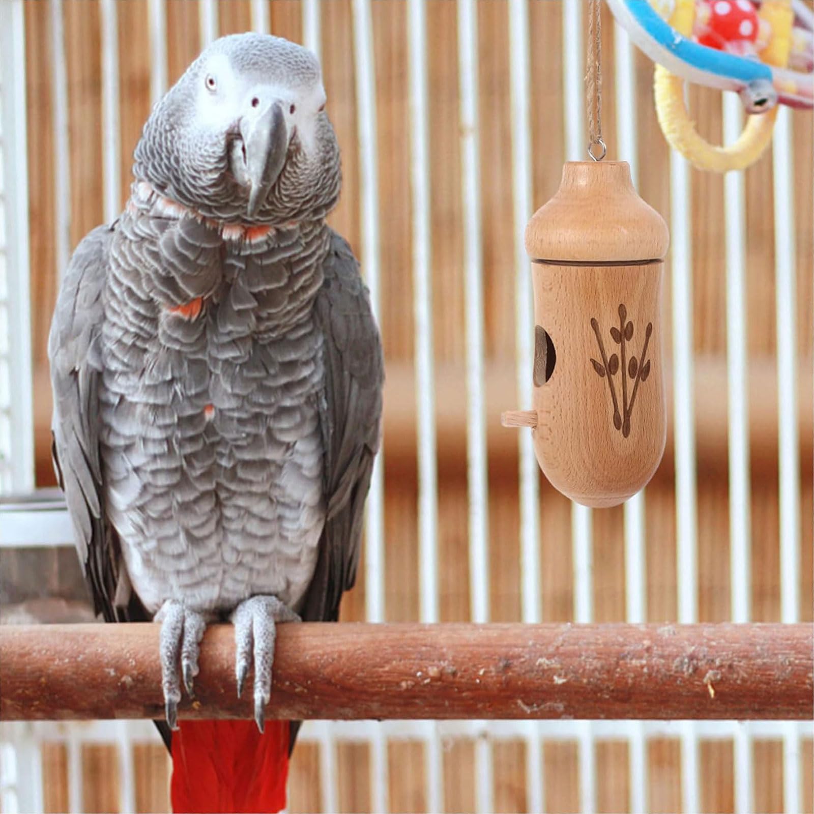 1pc Holz Vogel Feeder Tauben Beweis Hängen Kolibri Feeder Automatische Vogel Feeder für Außerhalb Garten Hof Dekoration