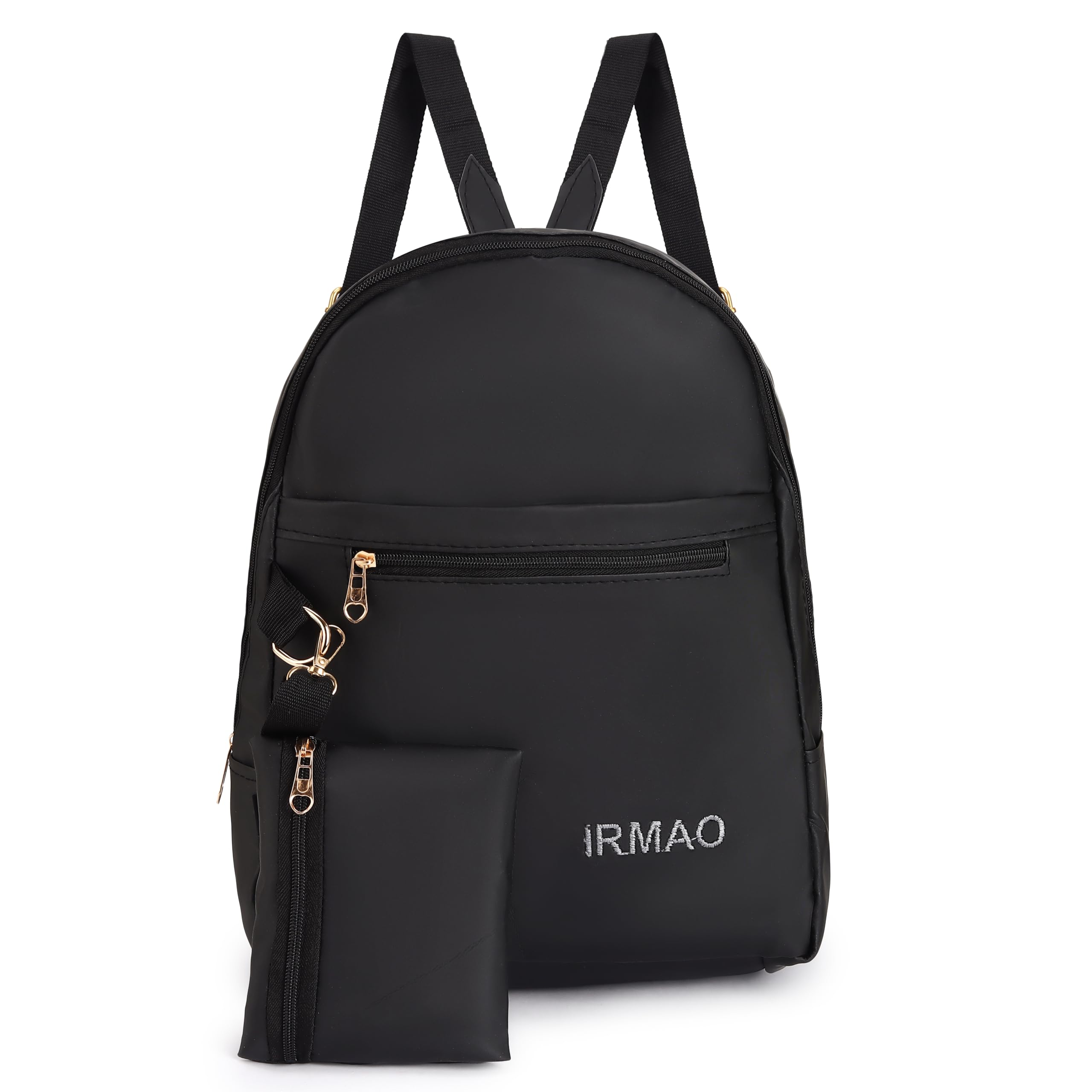 irmao Women's Backpack with Matching Pouch | Stylish Casual Backpack for Women & Girls | Lightweight Multi-Purpose Travel, College & Office Bag with Front Zipper Pocket-picture-44