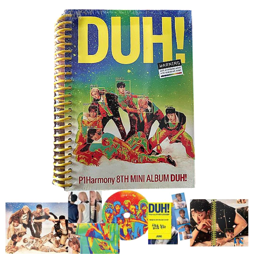P1Harmony DUH! coffret CD Kpop complet avec stickers et poster à offrir