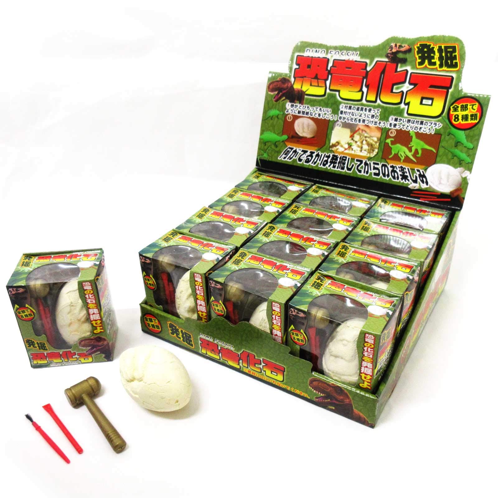 Amazon | 恐竜の化石を砕いて! 削って! 発掘! 恐竜化石 12個入り