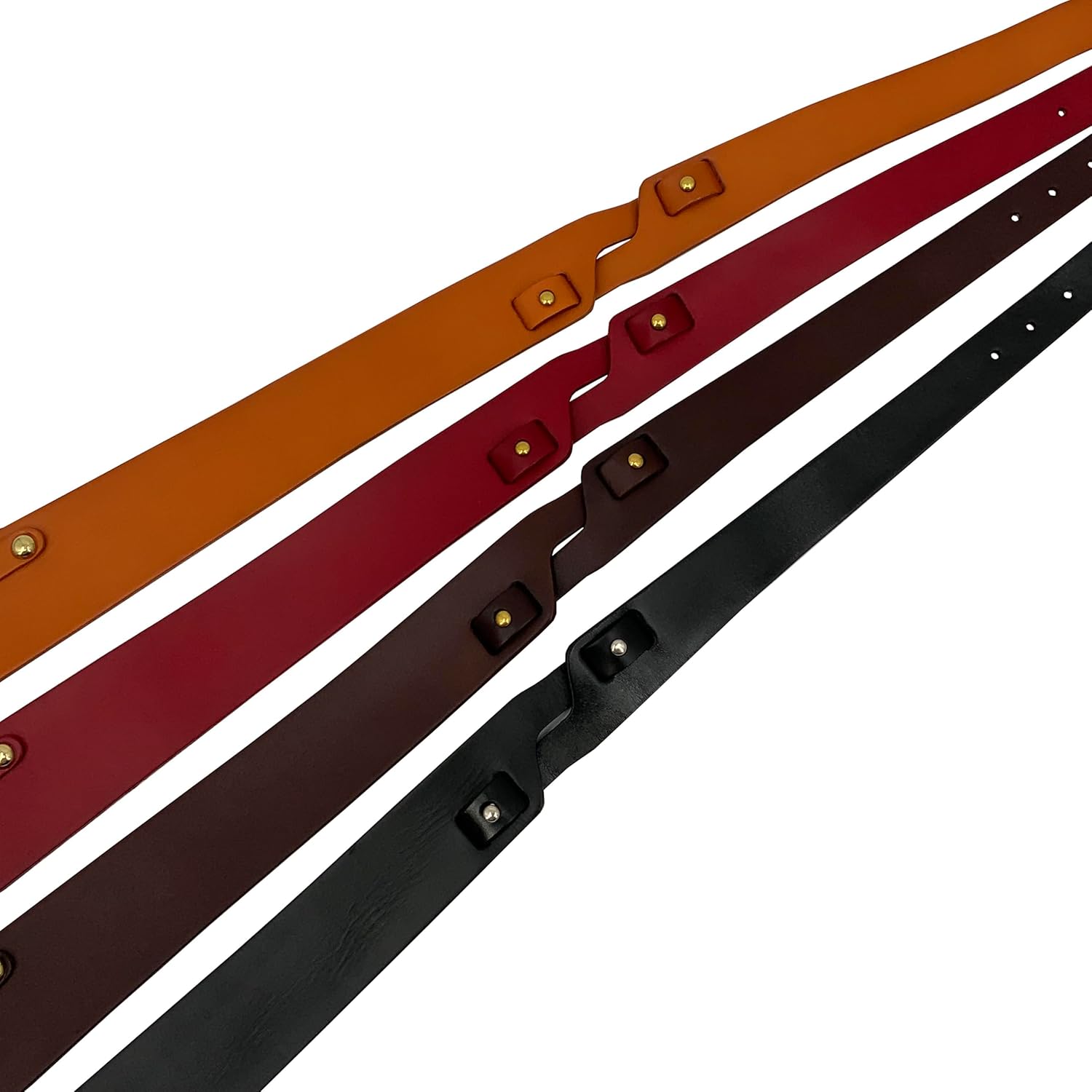 1"- 3 1/2" Wide Unique High Waist Solid Soft Vintage Cowhide Taper Leather Boho Adjustable Belt