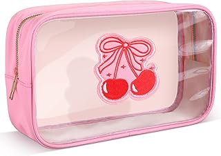 Kacctyen Bolsa de maquillaje transparente con...