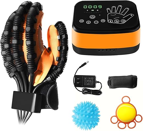 Miniatura 8 de Nuevo dispositivo eléctrico de recuperación de manos para golpe para fuerza, rehabilitación, guantes de robot de ortesis, guantes fortalecedores de