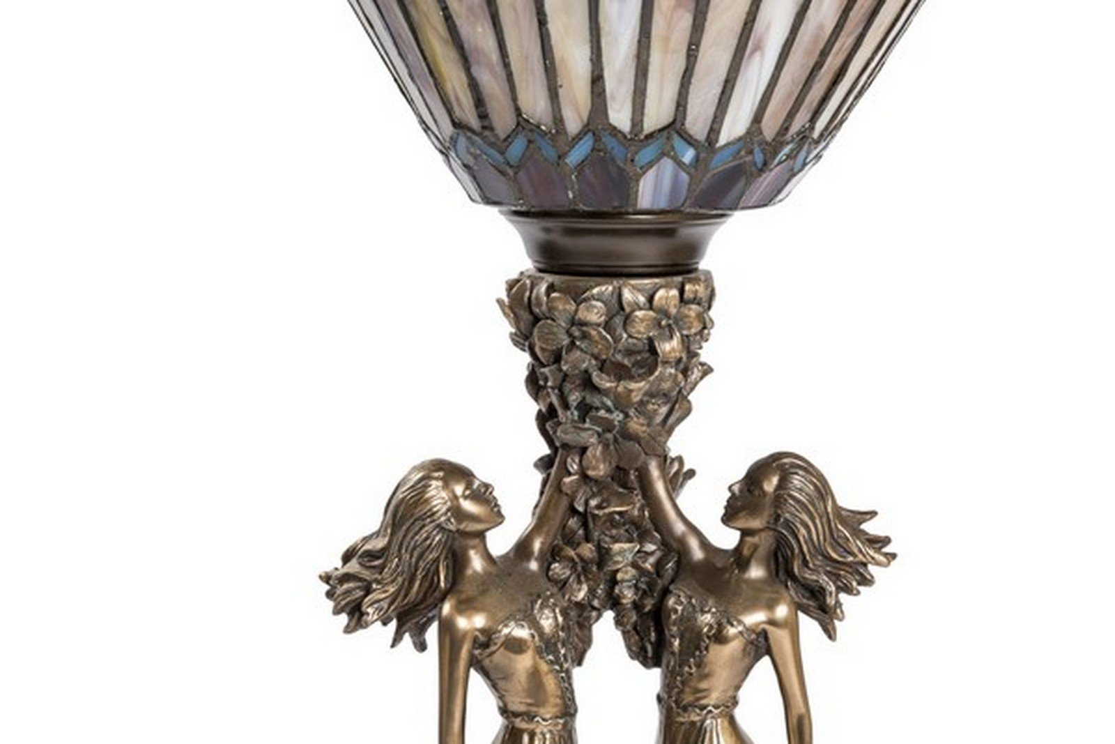 Lampada stile Tiffany da tavolo con coppia donne