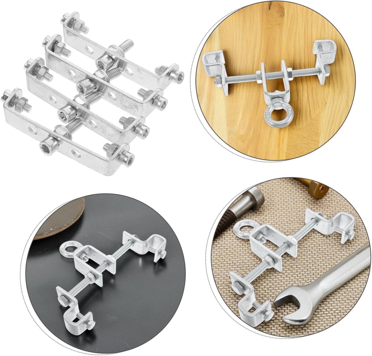 2pcs Adjustable Heavy Duty Ceiling Mount Bracket Hooks for Sandbag Suspension Versatile Hammock Hanger Easy Installation Construction for Indoor Use