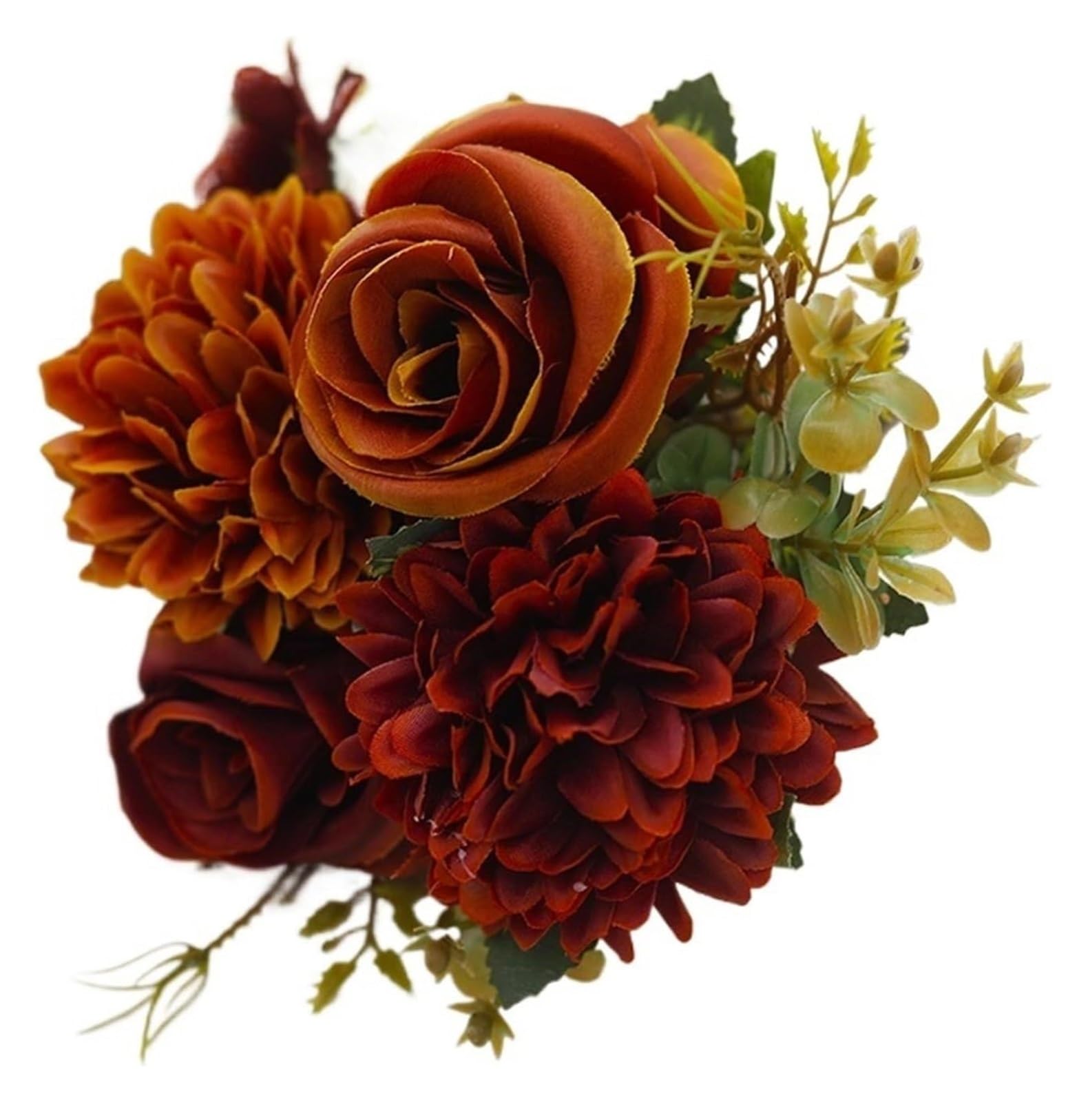 Flores de otoño artificiales de seda multicolor de 30cm para centros de mesa diy