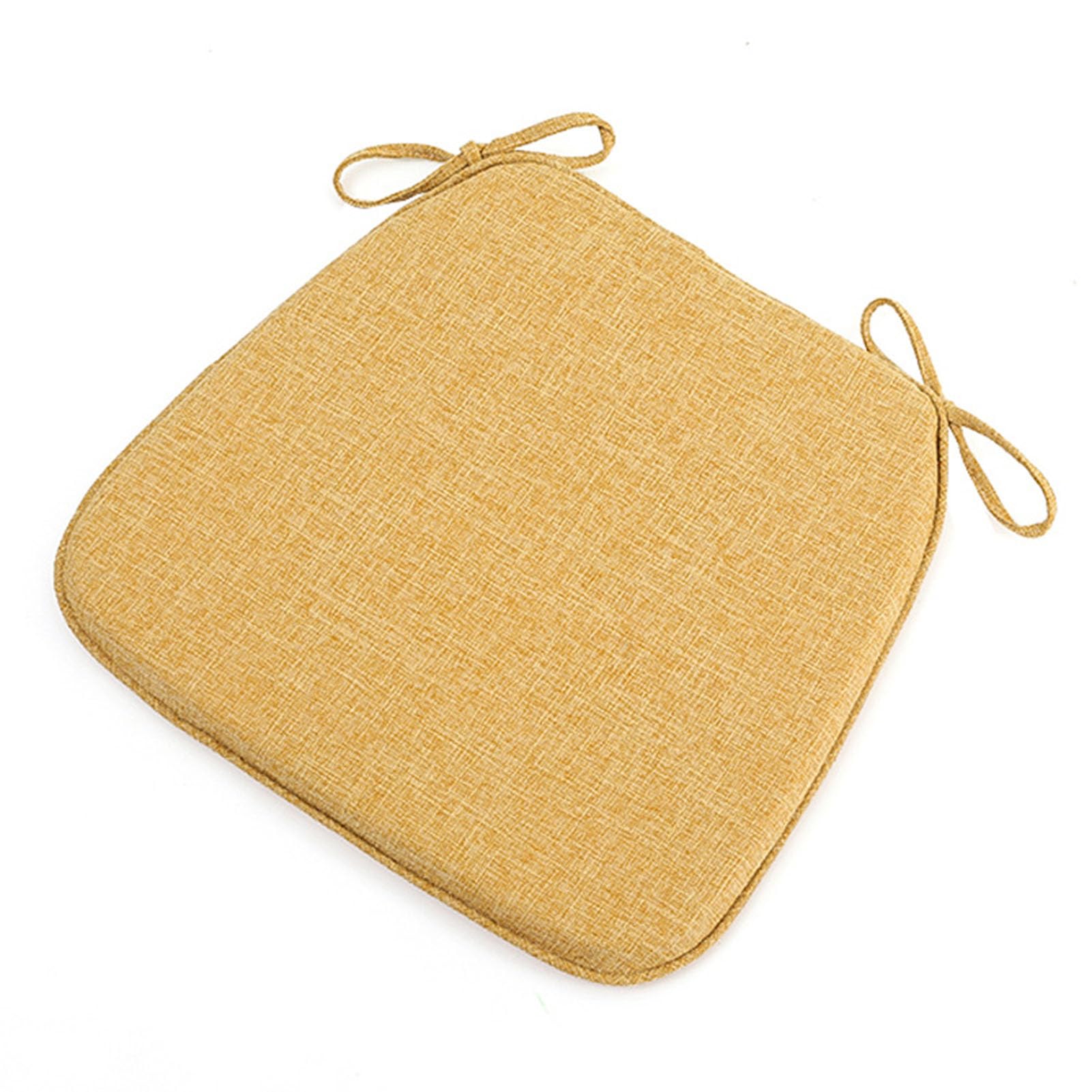 Chair Pads with Ties 18x17, Memory Foam Kitchen Chair Cushions with Ties 18 Inch, Non Slip Chair Pads for Dining Chairs Set Of 2 4 6, Seat Cushions Covers Washable and Removable with Zipper — image 1