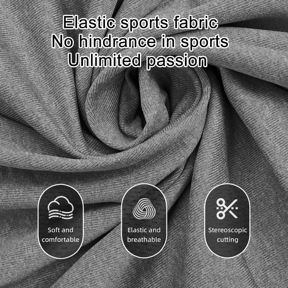 4-Pack Men's Quarter Zip Long Sleeve Running Shirts - Moisture Wicking Athletic Tops, Breathable Workout Shirts Multi - Image 7