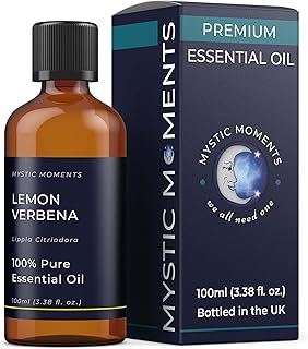 Mystic Moments | Lemon Verbena Essential Oil 100ml - Pure & Natural Oil for Diffusers, Aromatherapy & Massage Blends Vegan...