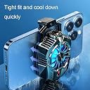 BLACK CROWN X20 Portable Wireless Semi-ConductorPhone Cooler Fan with RGB Lights – Dual-Speed Gaming Mobile Radiator with Semiconductor Cooling for Smartphones. Clamp Mount, Plug & Play. gallery image