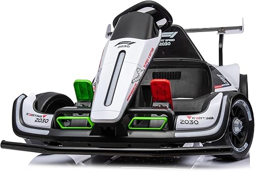 UNICOO DriftChaser Go Kart para niños, juguete recargable de 24 V, scooter eléctrico para niños de 6 a 12 años, automóvil eléctrico para niños,