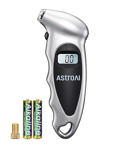 Miniatura 11 de AstroAI Medidor digital de presión de neumáticos de 0 a 150 PSI, preciso en 0.1 incrementos, medidor de neumáticos con LCD retroiluminado
