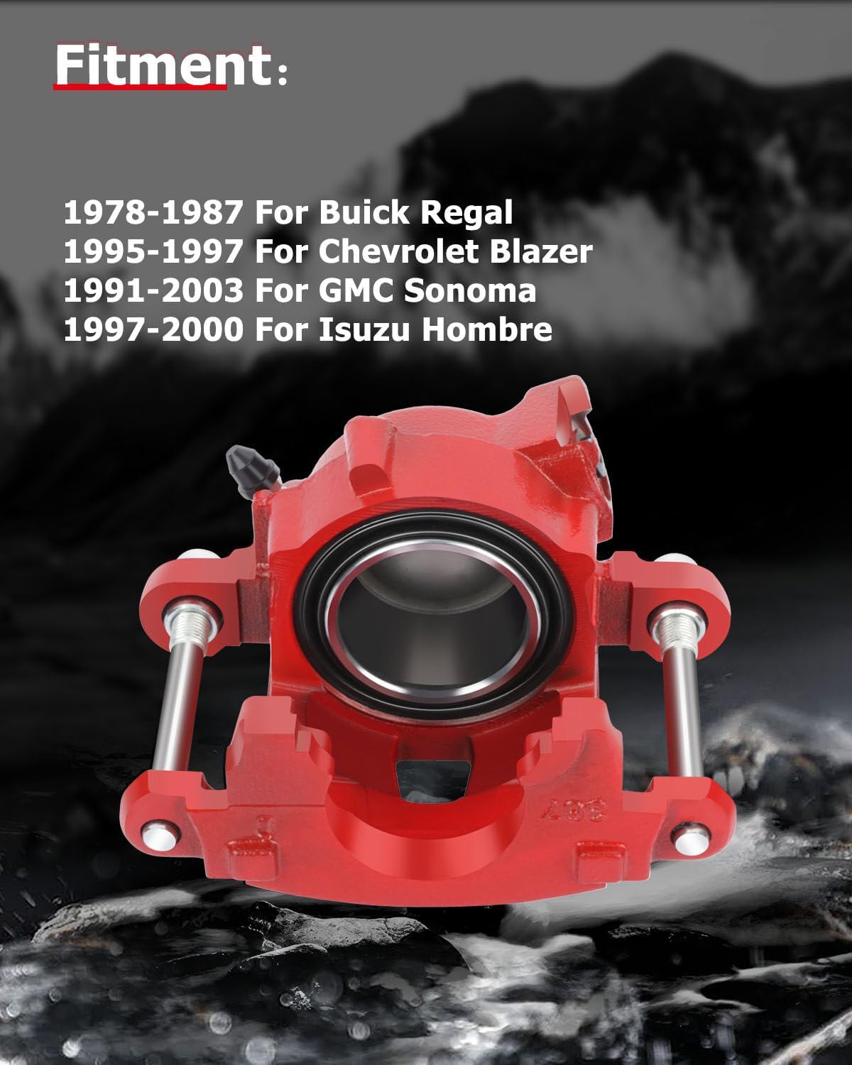 cciyu Front Right Brake Caliper 18-4071 For Avanti 1968-1985,For Buick 1978-1987,For Chevy 1978-2003,For GMC 1978-2003,For Isuzu 1996-2000,For Oldsmobile 1978-1988,For Pontiac 1978-1992