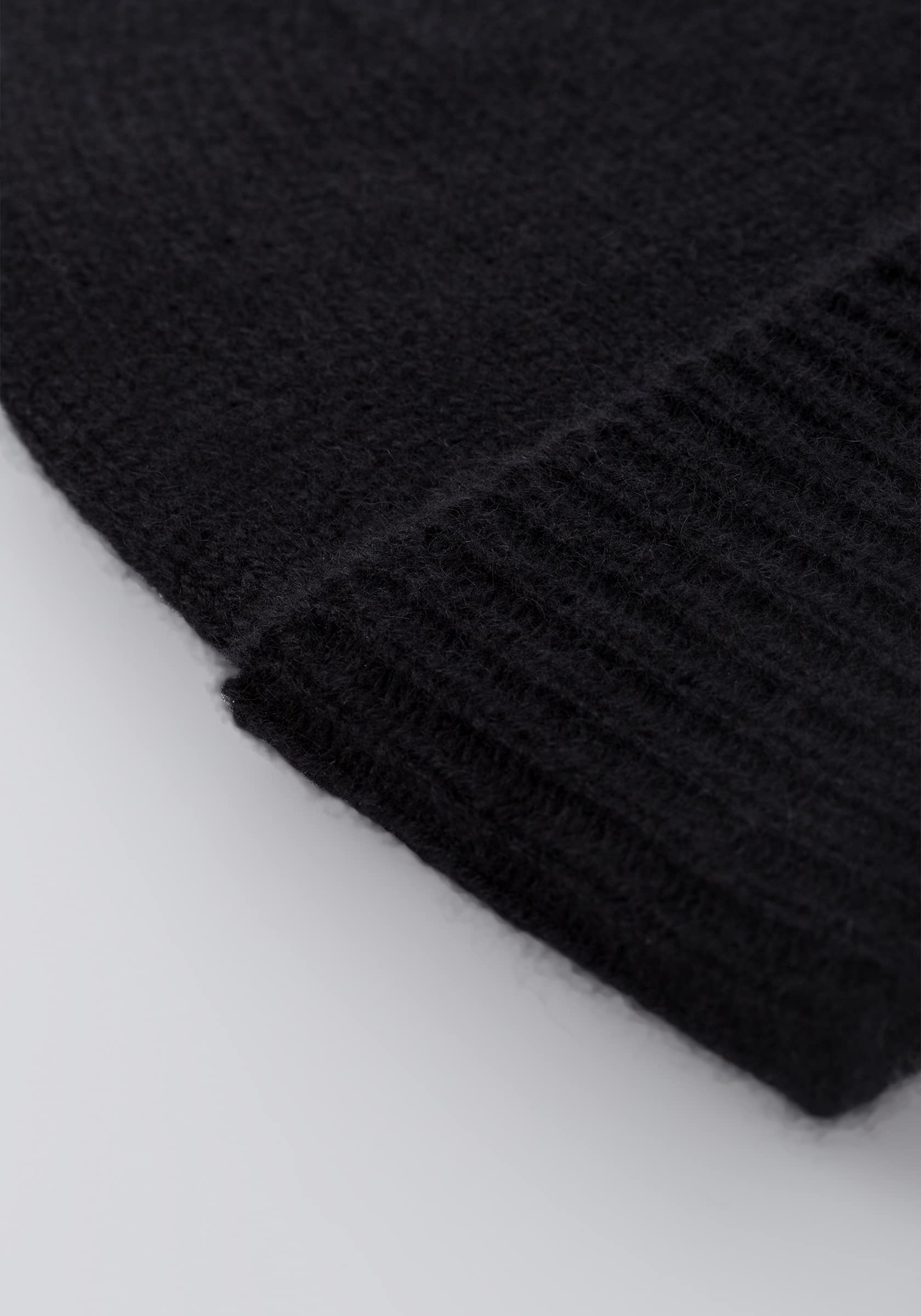 Style & Republic Bonnet Sport, Bonnet en 100% Cachemire, Taille Unique avec Tour de Taille de 44 cm et Revers de 6,5 cm, Homme