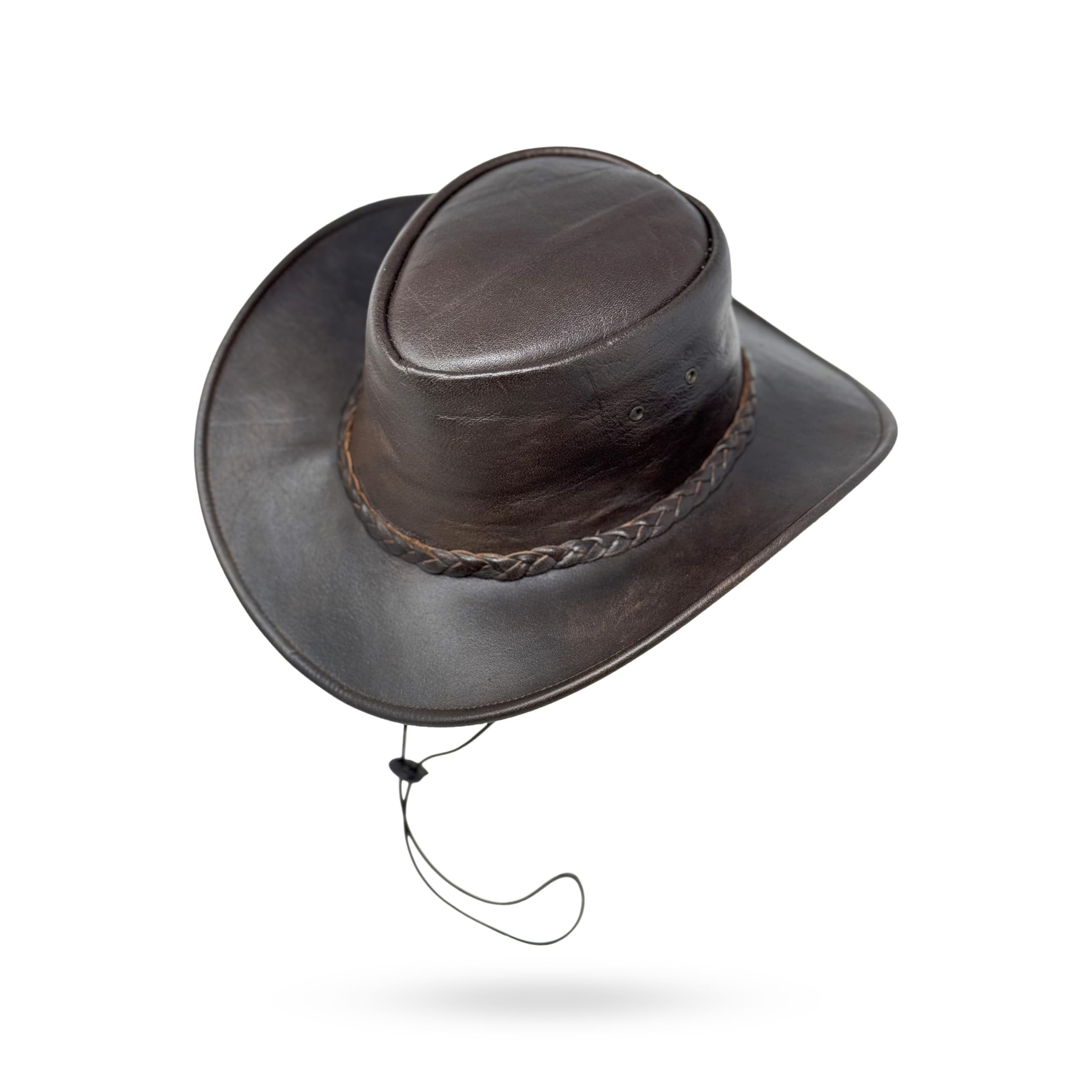 Lederhut Wickelhut knautschbar Western Cowboy – Outdoor Hut Reiten, Wandern & Abenteuer Weston