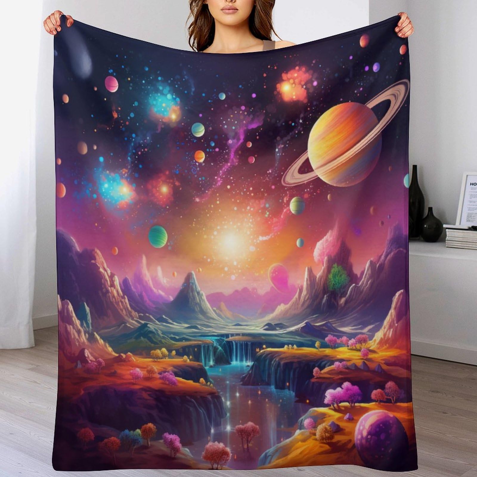 Couverture polaire anti-froid 140x180 cm : flanelle douce pour lit et canapé
