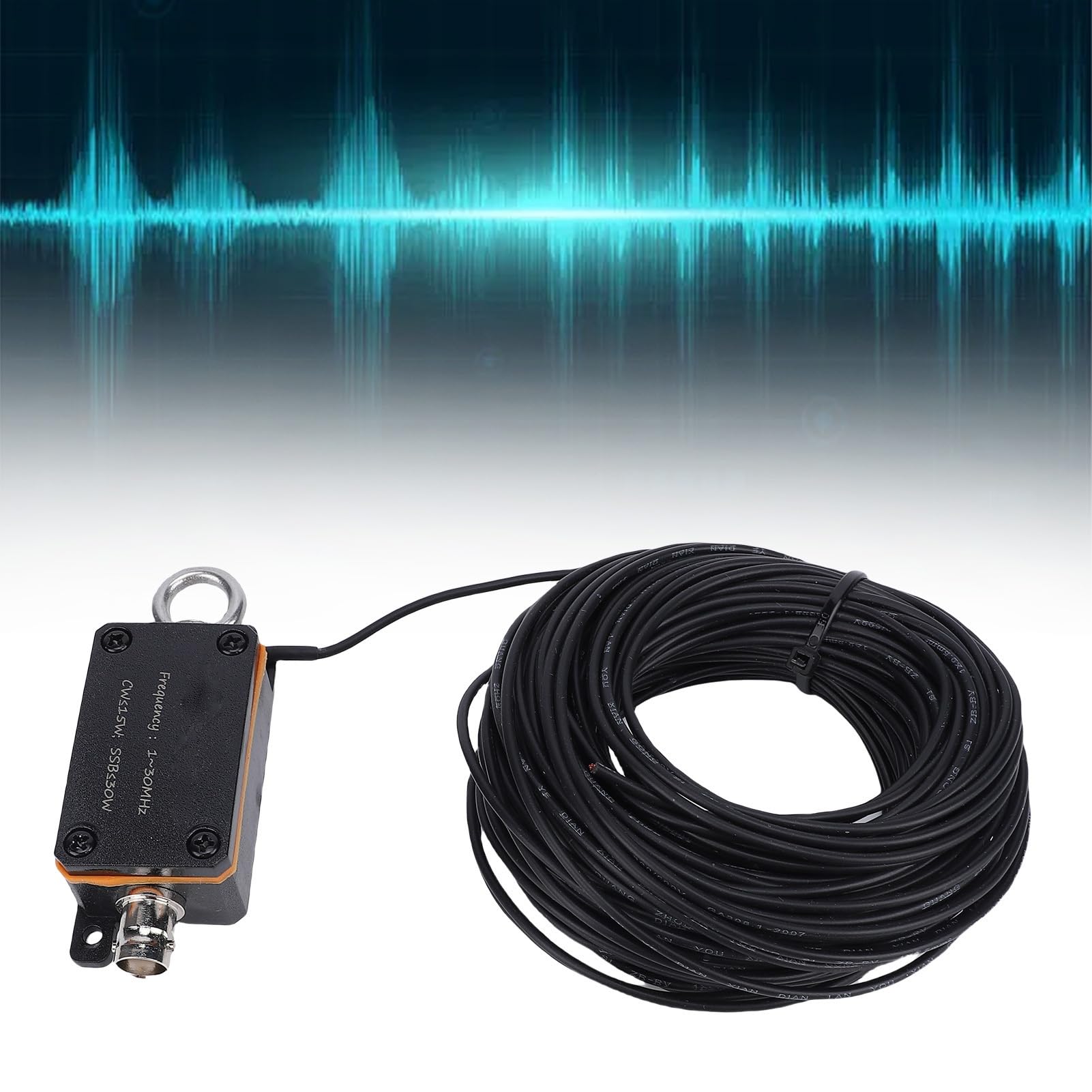 Media Antena Alimentada por el Extremo Banda Ancha Compacta y Portátil de 1-30 MHz para Entusiastas de la Radioafición Aleación de Aluminio