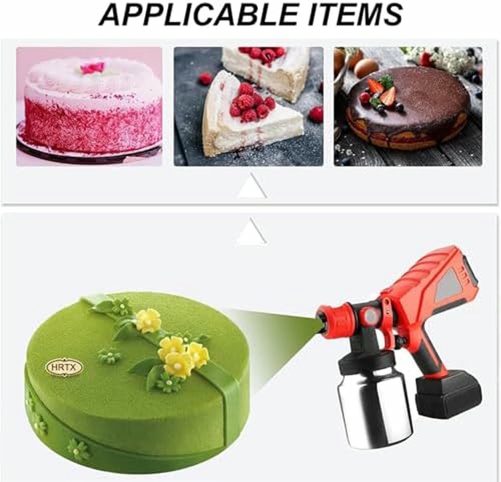 Pistola Elettrica per Cioccolato con Flusso Regolabile e 3 Misure Ugelli per Decorare Dolci e Applicazioni Industriali Perfetto per Decorazione di Torte e Pasticceria
