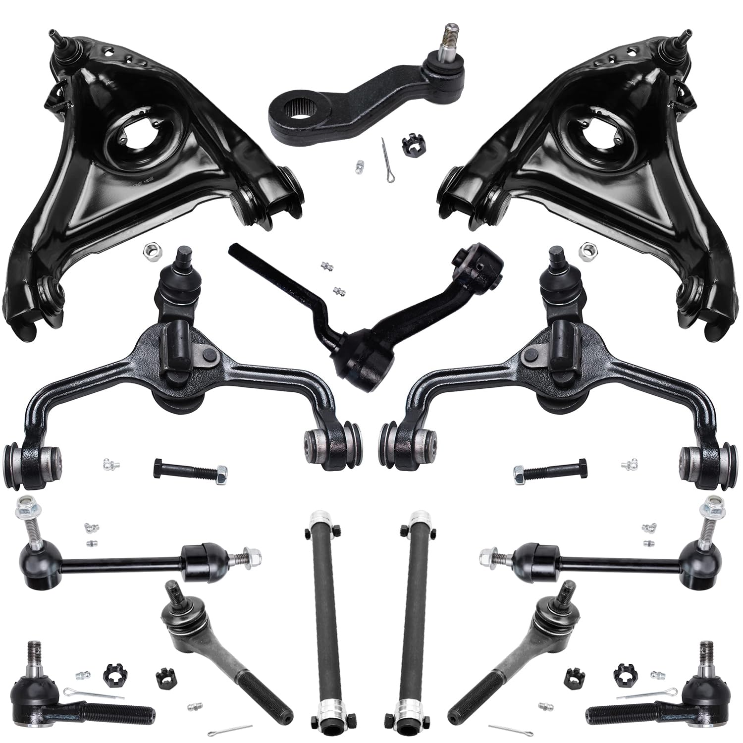 Detroit Axle - 14pc Front End Kit for 95-97 Crown Victoria lincoln Town Car