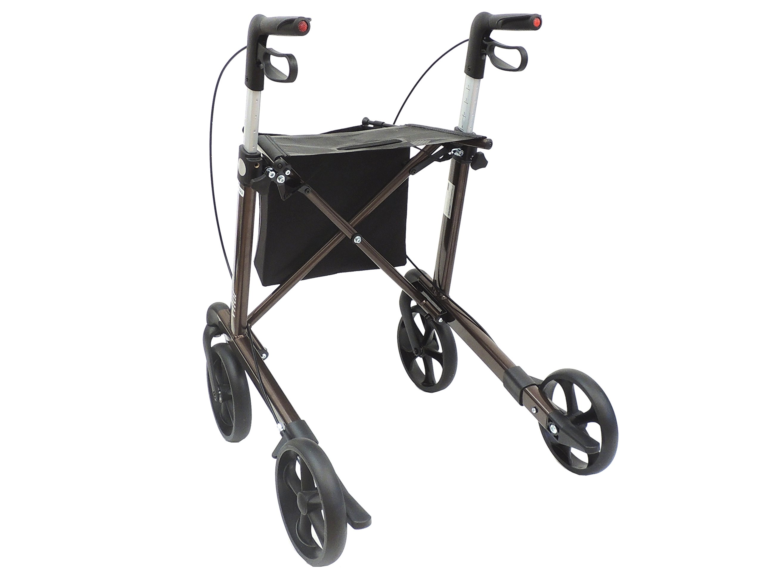 RUSSKA Rollator Vital, Sitzhöhe: 62 cm, mokka, Aluminium, Erwachsener, Braun