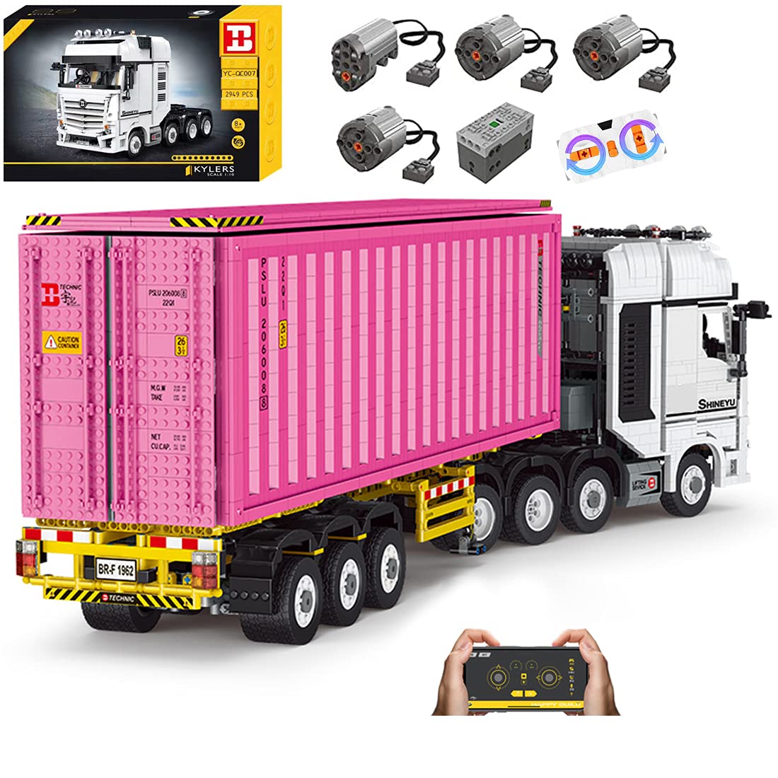 Amazon.co.jp: 6514 + Pieces Technologyコンテナトラックビルディング